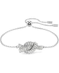 Swarovski - Matrix Baguette-Crystal Knot Bracelet - Lyst