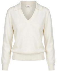 Not Shy - Palmer V-Neck Spread-Collar Sweater - Lyst