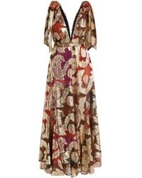 FARM Rio - Robe Longue À Motif Abstrait - Lyst