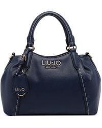 Liu Jo - Logo Plaque Zip Tote Bag - Lyst