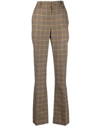 Nina Ricci - Houndstooth Checked Straight-leg Trousers - Lyst