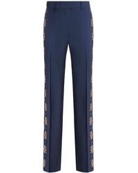 Etro - High-waisted Paisley-print Tailored Trousers - Lyst
