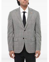 Corneliani - District-Check Wool Blazer - Lyst