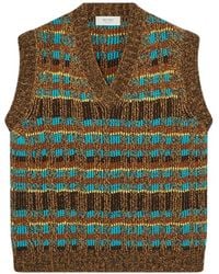 RETORI - Jacquard-Knit V-Neck Vest - Lyst