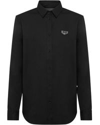 Philipp Plein - Ls Iconic Plein Popeline-Hemd - Lyst
