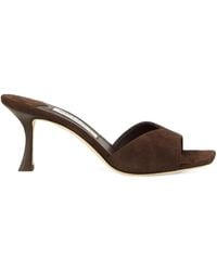 Jimmy Choo - 70Mm Skye Suede Heeled Sandals - Lyst