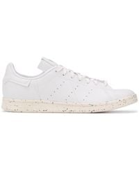 adidas Stan Lee Low-top Leather Trainers in White Silver Mint (White) - Lyst