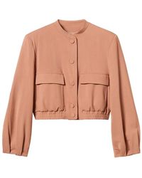 Twinset - Twill Bomber Jacket With Pockets - Lyst