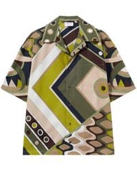 Emilio Pucci - Vivara-print Cotton Bowling Shirt - Lyst