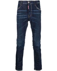DSquared² - Tief sitzende Jeans mit Batikmuster - Lyst