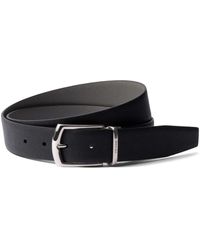 Prada - Ceinture En Cuir Saffiano À Design Réversible - Lyst