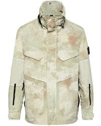 Stone Island - Compass-Badge Hooded Jacket - Lyst