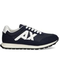 ARMANI EXCHANGE - Logo-Detail Sneakers - Lyst