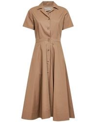 Blanca Vita - Bowling-Collar Button-Front Dress - Lyst