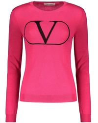 Valentino Garavani - Vlogo Wool Sweater - Lyst