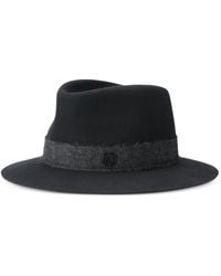 Maison Michel - André Logo-Detail Fedora Hat - Lyst