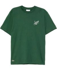 Lacoste - T-Shirt mit Logo-Print - Lyst