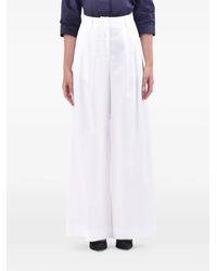 Blanca Vita - Flared High-Waist Trousers - Lyst