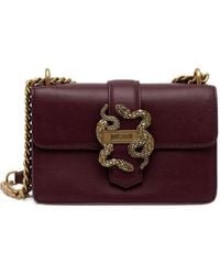 Just Cavalli - Snake-Plaque Leather Shoulder Bag - Lyst