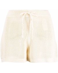 Nanushka - Shorts de ganchillo con cierre con lazo - Lyst
