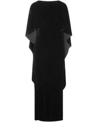 Alberta Ferretti - Cape-Detail Cut-Out Gown - Lyst