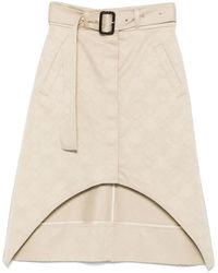 Givenchy - Monogram 72 Asymmetric Midi Skirt - Lyst