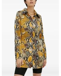 Résumé - Collar Snake-Print Shirt - Lyst