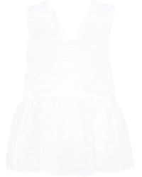 Cecilie Bahnsen - Cora Peplum Top - Lyst