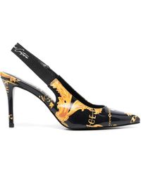 Versace - Couture 90mm Slingback Pumps - Lyst