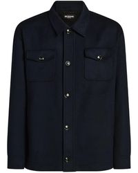 Kiton - Sobrecamisa Con Bolsillo De Solapa De Manga Larga - Lyst