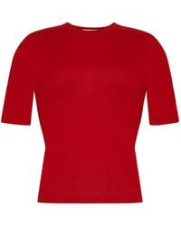 Adam Lippes - Felix Short-Sleeve Sweater - Lyst