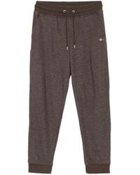 GANT - Shield Logo-Embroidered Track Pants - Lyst