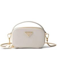 Prada - Saffiano Leather Mini Pouch - Lyst