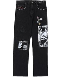 Pleasures - Diy Straight-Leg Jeans - Lyst