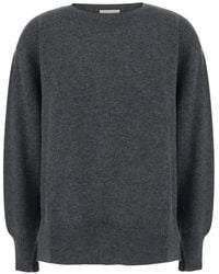 Semicouture - Candy Crew-Neck Ribbed-Trim Sweater - Lyst