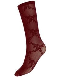 Wolford - Floral-Lace Socks - Lyst