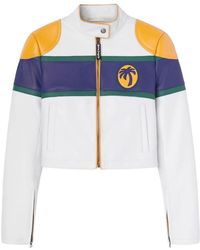 Palm Angels - Classic Logo Leather Biker Jacket - Lyst