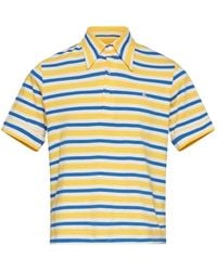 MM6 by Maison Margiela - Striped Short-Sleeve Polo Shirt - Lyst