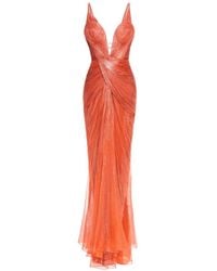 Maria Lucia Hohan - Corinna Draped Lace-Up Maxi Dress - Lyst