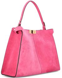 Fendi - Way Large Suede Bag - Lyst
