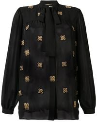 Saint Laurent - Silk Shirt - Lyst