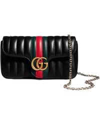 Gucci - Jetset Gg Marmont Quilted Leather Clutch Bag - Lyst
