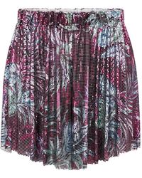 Rabanne - Palm-Tree-Print Shorts - Lyst