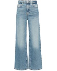 FRAME - Le Jane High-rise Wide-leg Jeans - Lyst