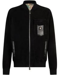 Billionaire - Chest-Pocket Suede Jacket - Lyst