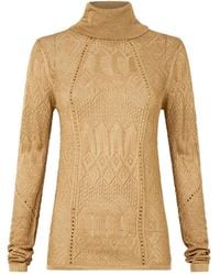 CAMILLA - Turtle-neck Crystal-embellishment Top - Lyst