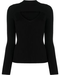 Liu Jo - Maglione A Coste Con Dettaglio Cut-Out - Lyst