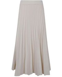 Blugirl Blumarine - Pleated Midi Skirt - Lyst