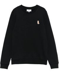 Maison Kitsuné - Felpa Con Ricamo Volpe - Lyst
