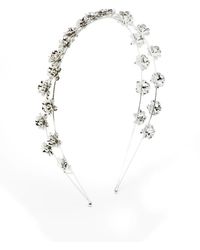 Jennifer Behr - Flower-Embellished Double-Band Headband - Lyst